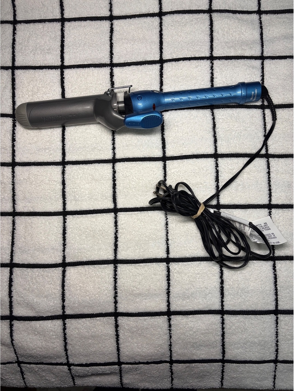 BaBylissPRO Professional Curling Iron Blue 450°F Turbo Heat KZ8530